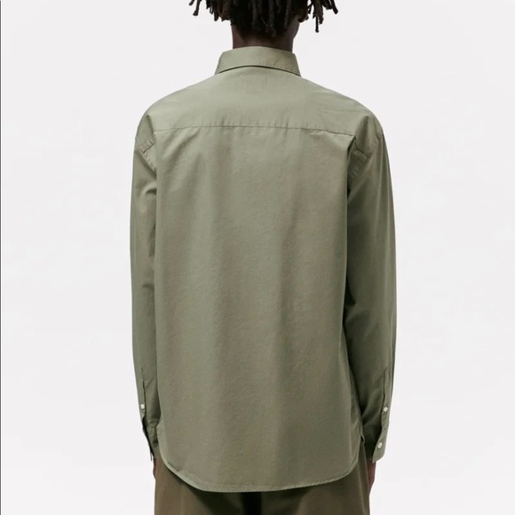 ZARA MAN GREEN BUTTON DOWN - Picture 4 of 4